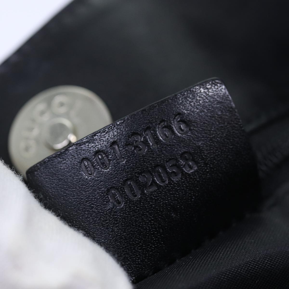 GUCCI Shoulder Bag Nylon Black 001 3166 bs14561