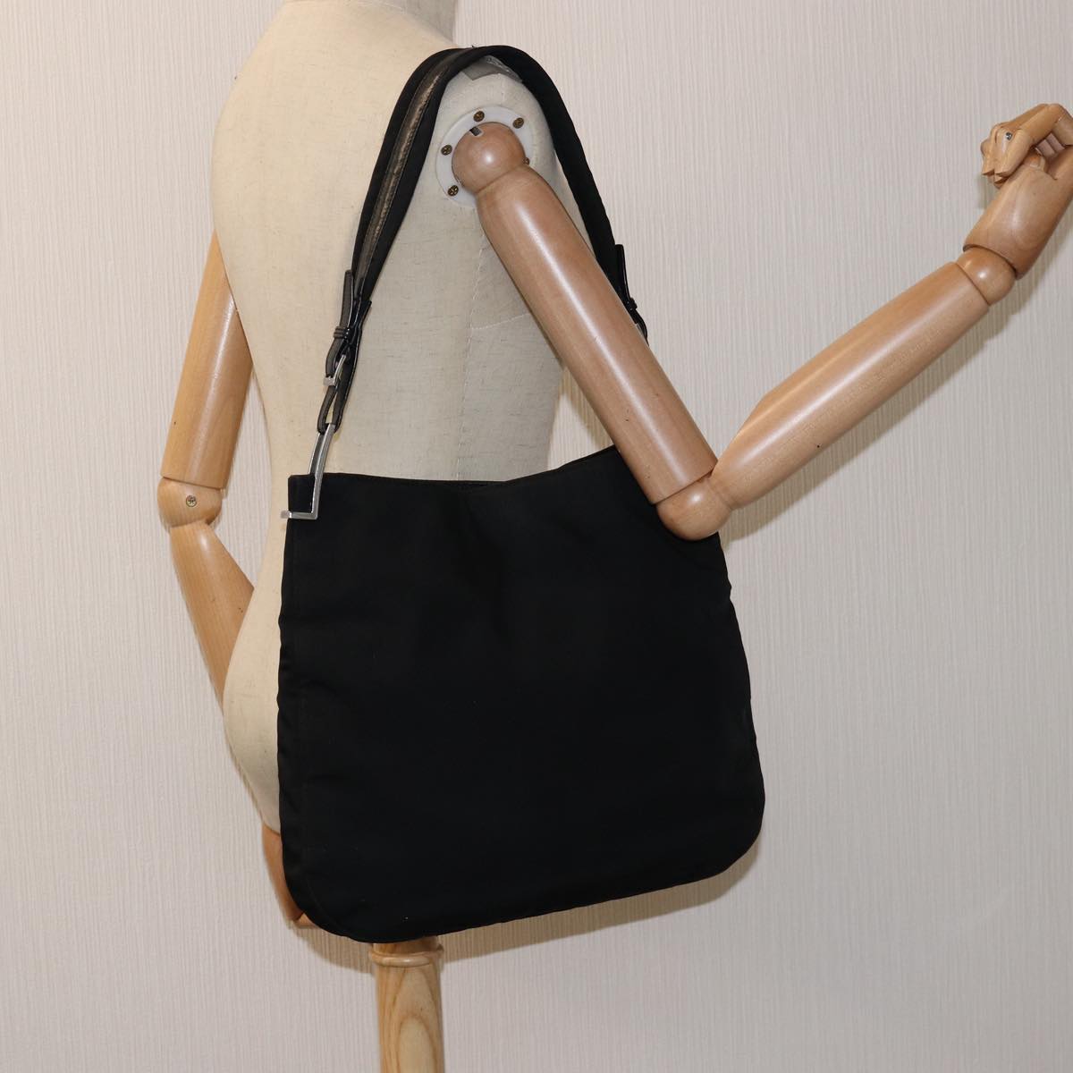 GUCCI Shoulder Bag Nylon Black 001 3166 bs14561