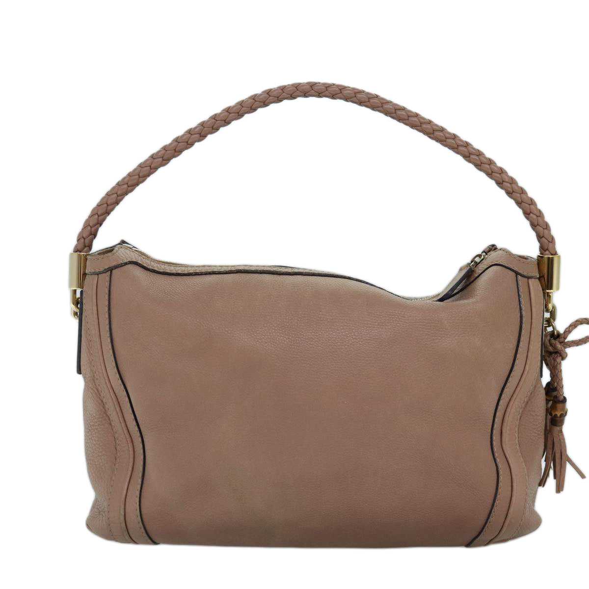 GUCCI Bamboo Shoulder Bag Leather Pink 269949 bs14562