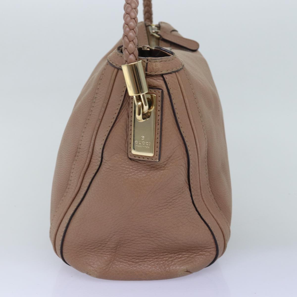 GUCCI Bamboo Shoulder Bag Leather Pink 269949 bs14562