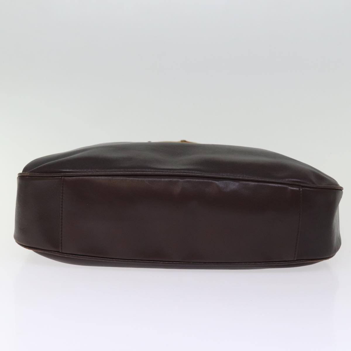 GUCCI Hand Bag Leather Brown bs14618