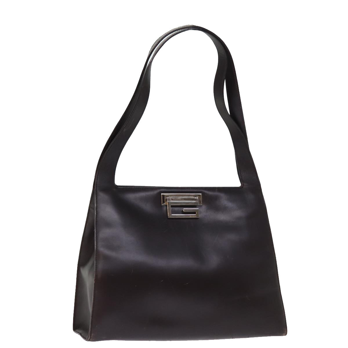 GUCCI Shoulder Bag Leather Brown 001 3038 bs14657