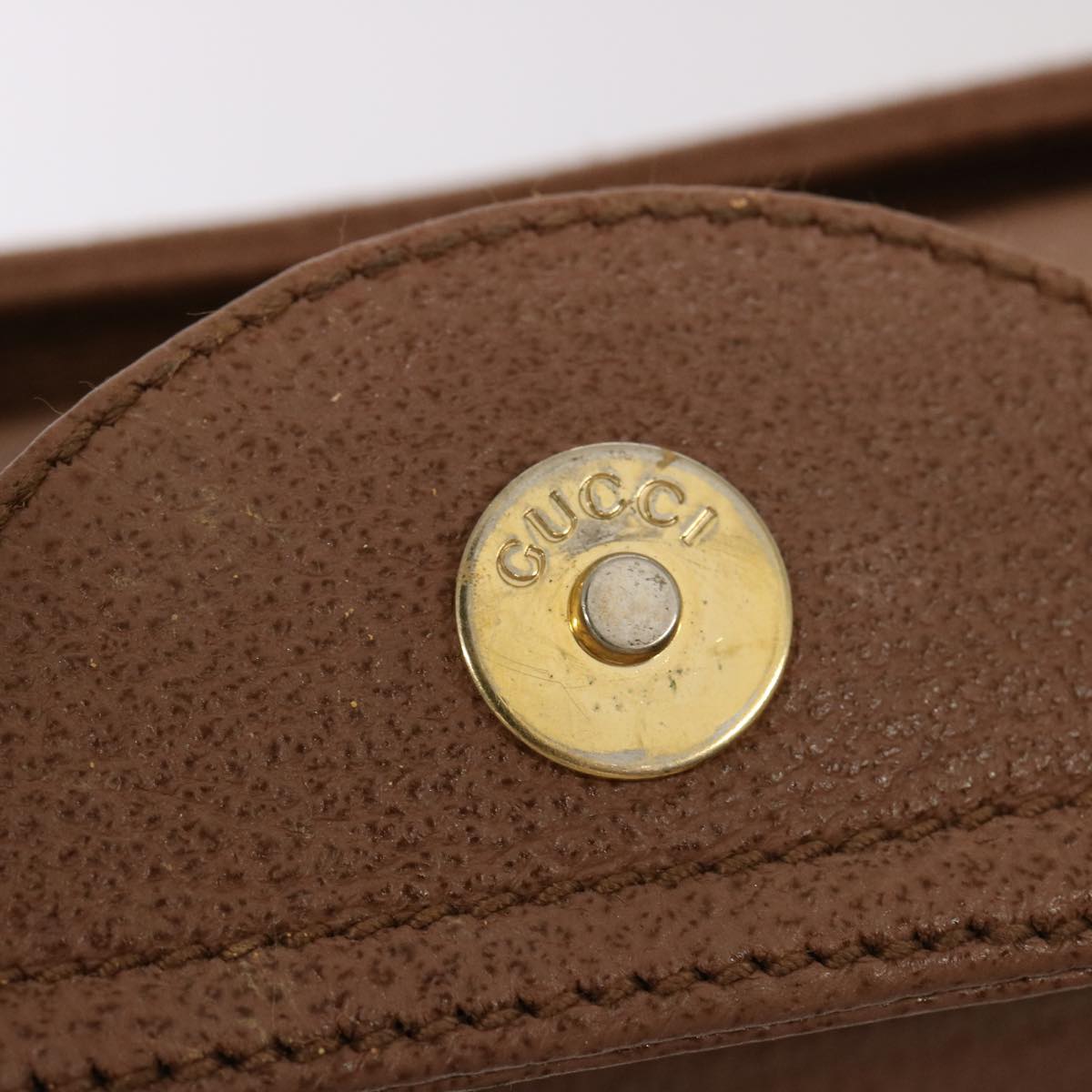 GUCCI Bamboo Hand Bag Suede Brown 002 1186 0260 bs14724