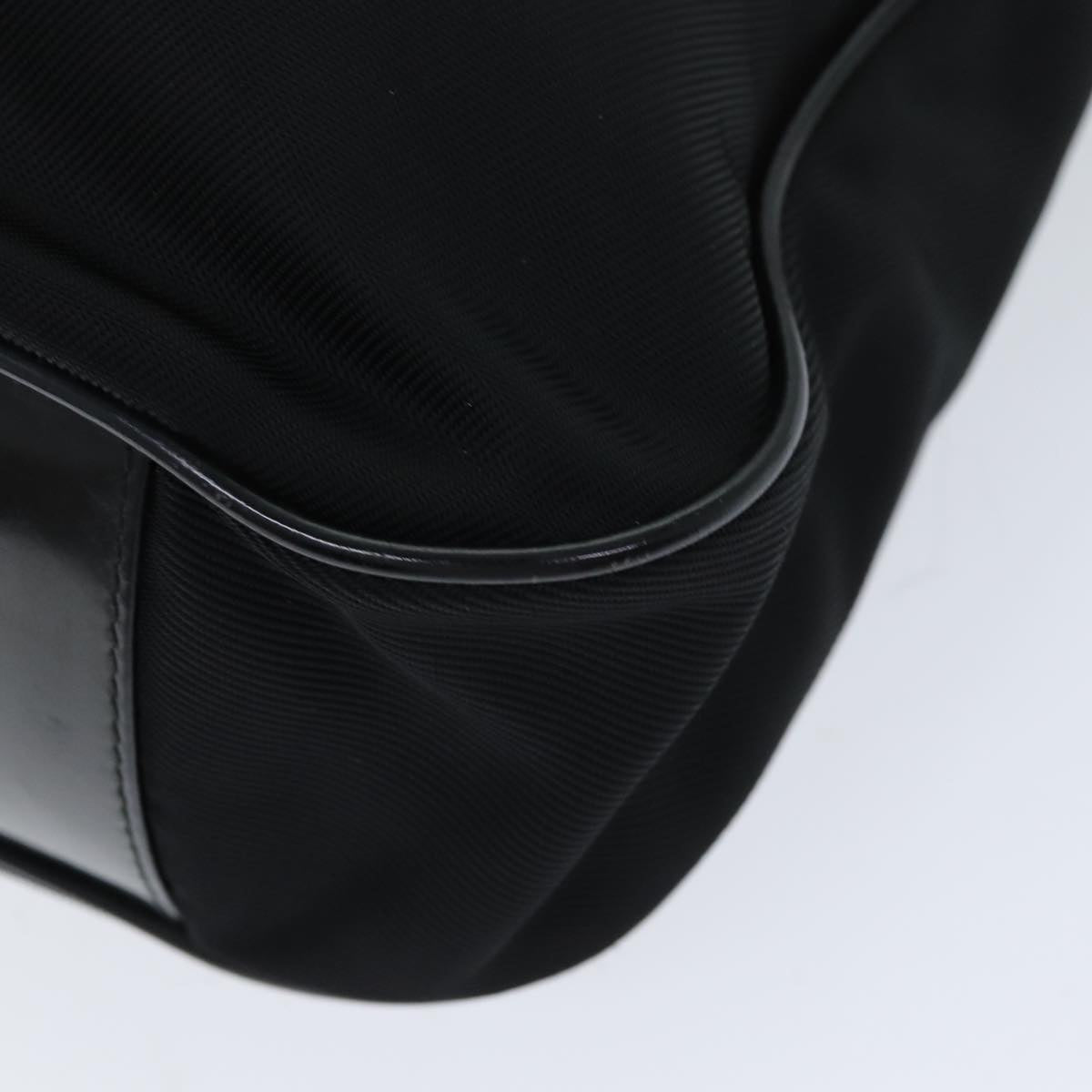 GUCCI Bamboo Hand Bag Nylon Black 001 2113 1577 bs14834