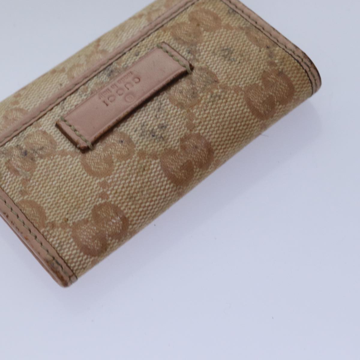 GUCCI GG Canvas Key Case Wallet 5Set Beige Black bs14871