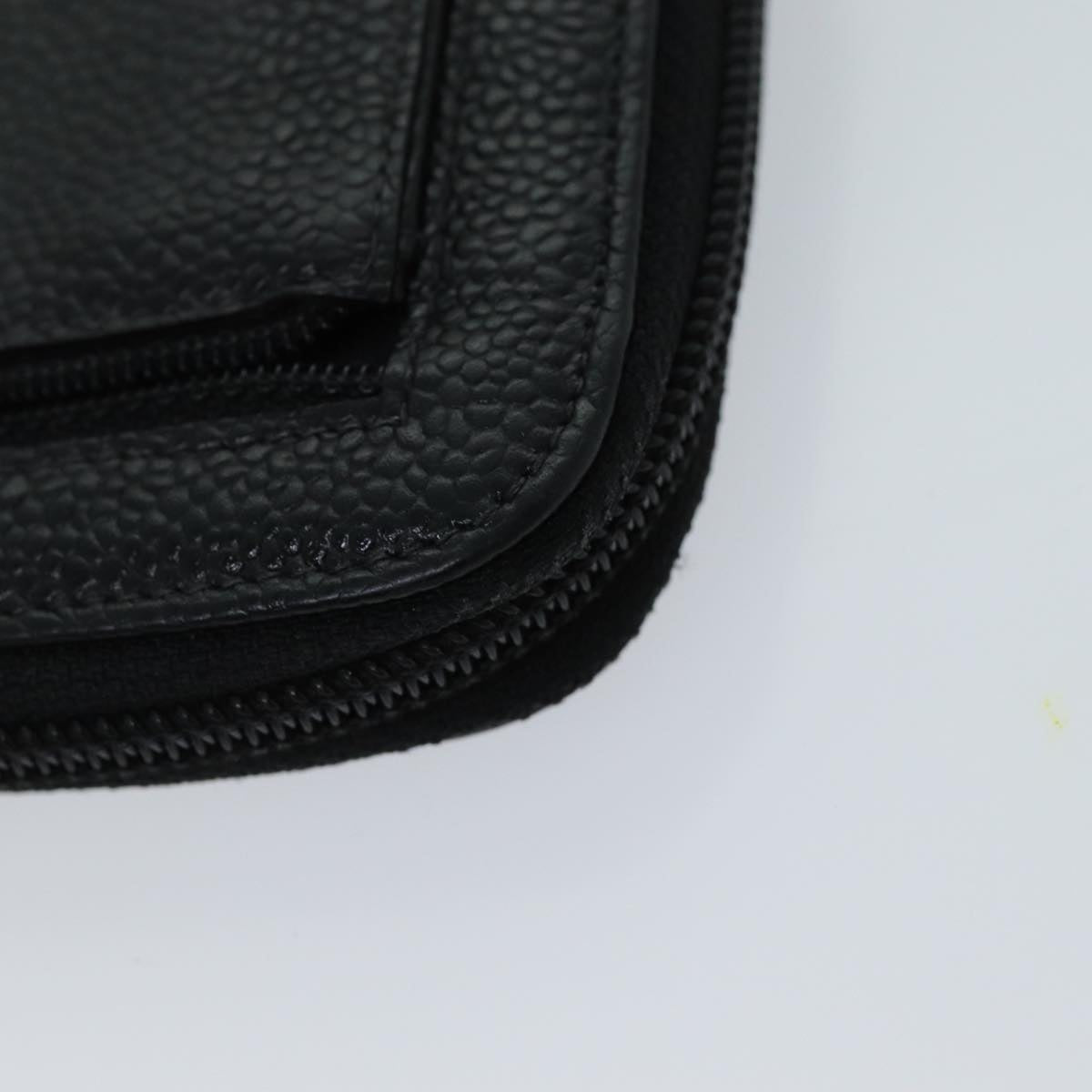 CHANEL COCO Mark Wallet Caviar Skin Black CC bs14885