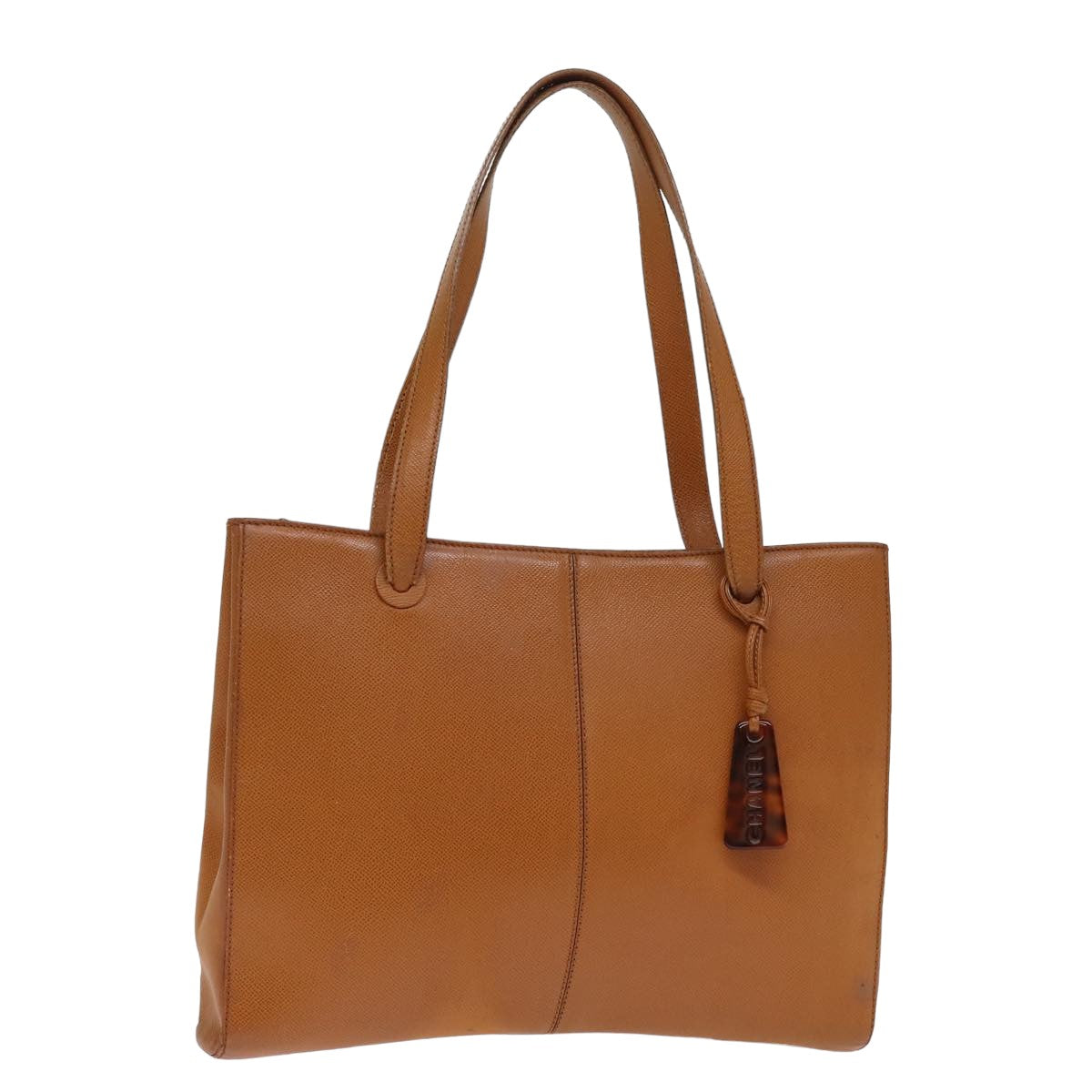 CHANEL Tote Bag Leather Brown CC bs14915