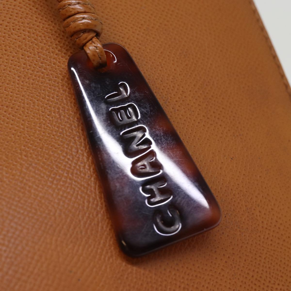 CHANEL Tote Bag Leather Brown CC bs14915