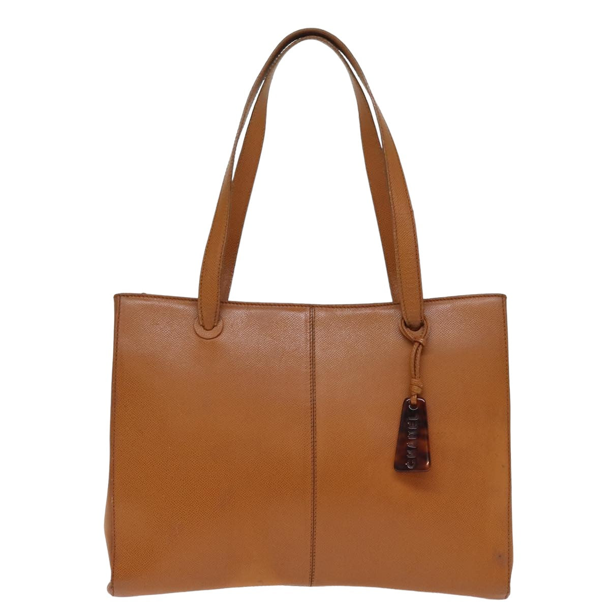 CHANEL Tote Bag Leather Brown CC bs14915