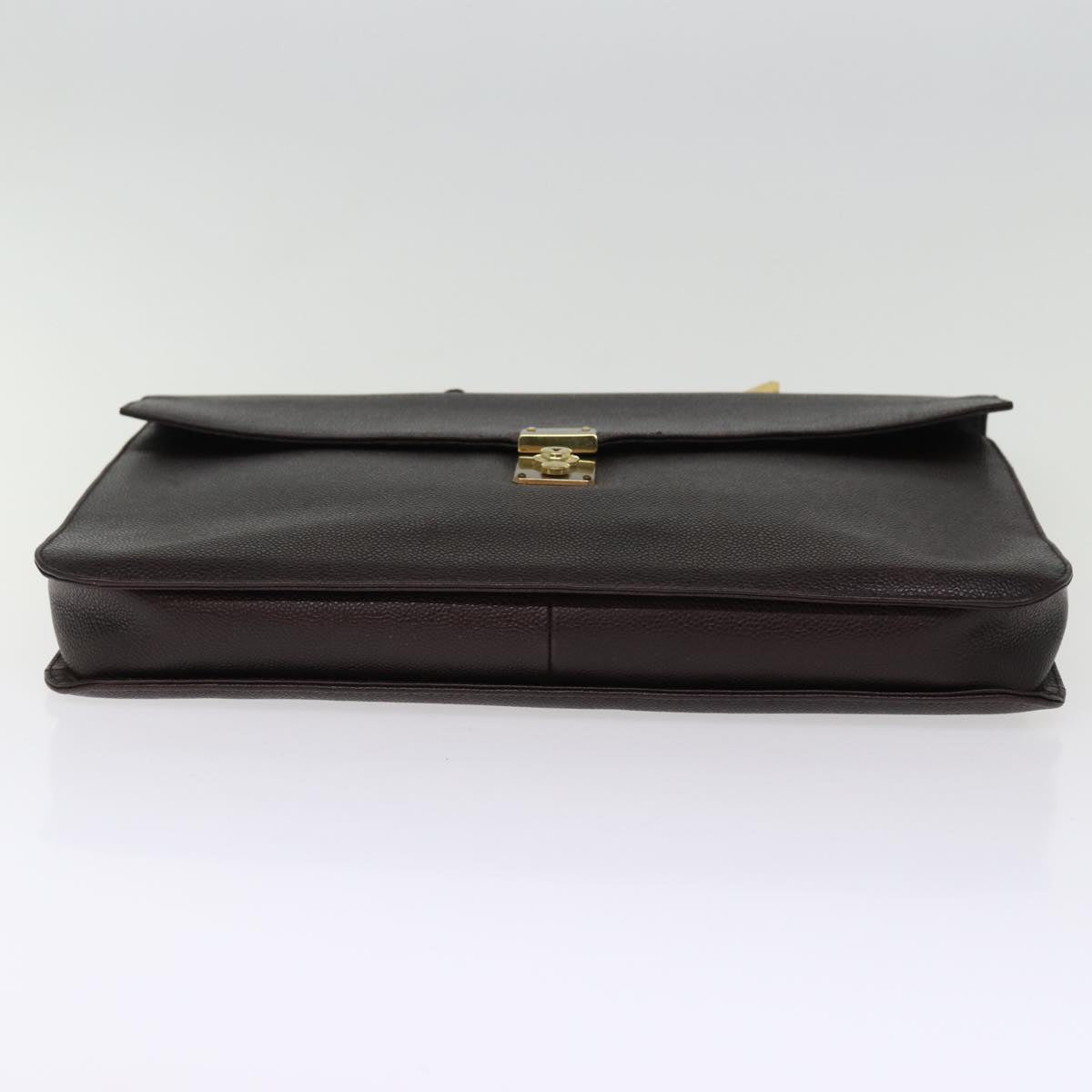 CHANEL Hand Bag Caviar Skin Black CC bs14972
