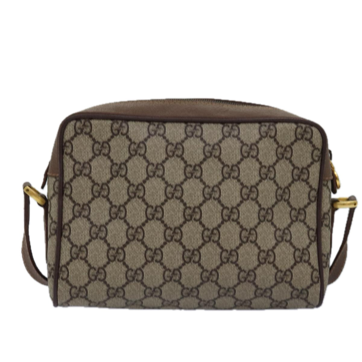 GUCCI GG Supreme Web Sherry Line Shoulder Bag PVC Beige 001 50 6655 bs14987