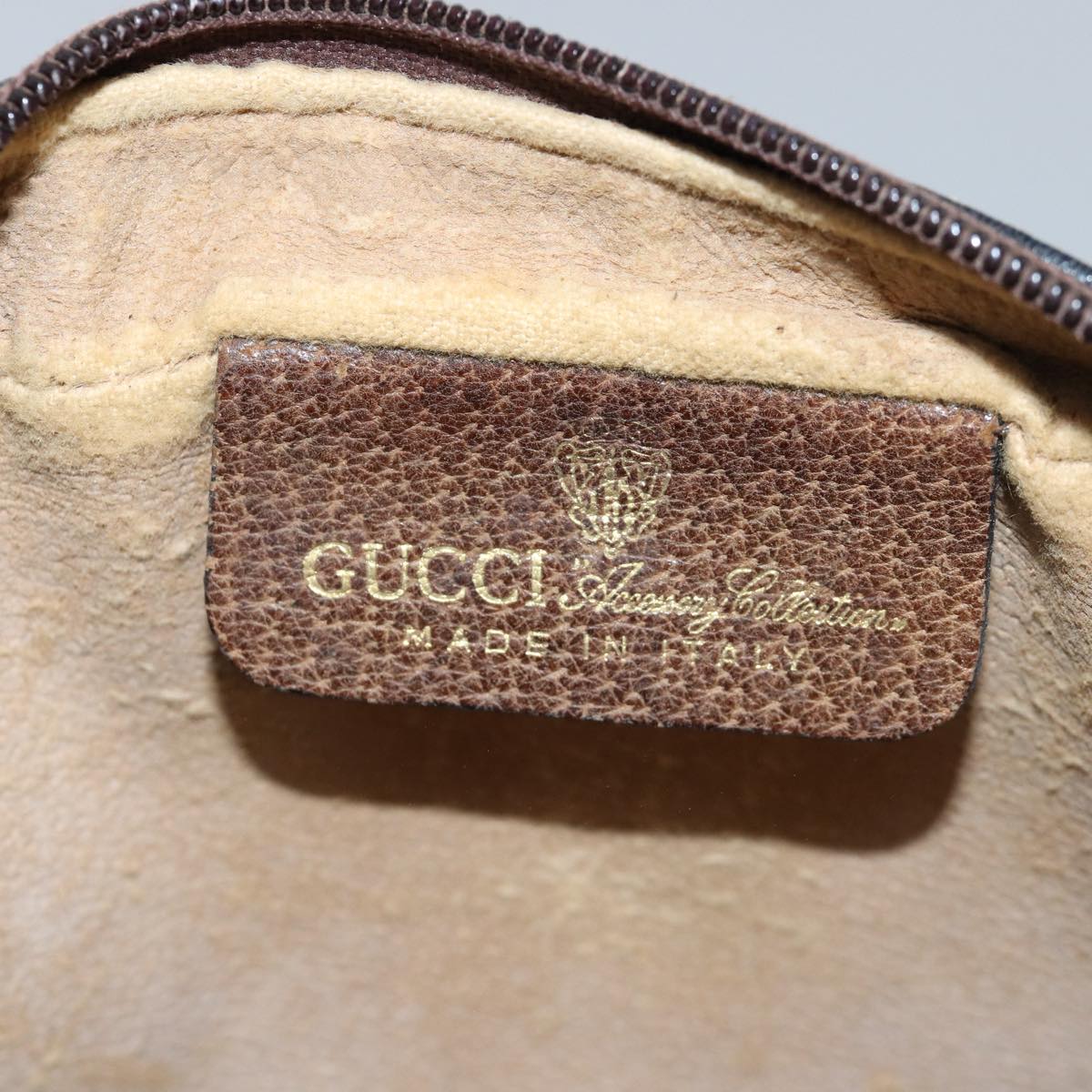 GUCCI GG Supreme Web Sherry Line Shoulder Bag PVC Beige 001 3654 5 bs15002