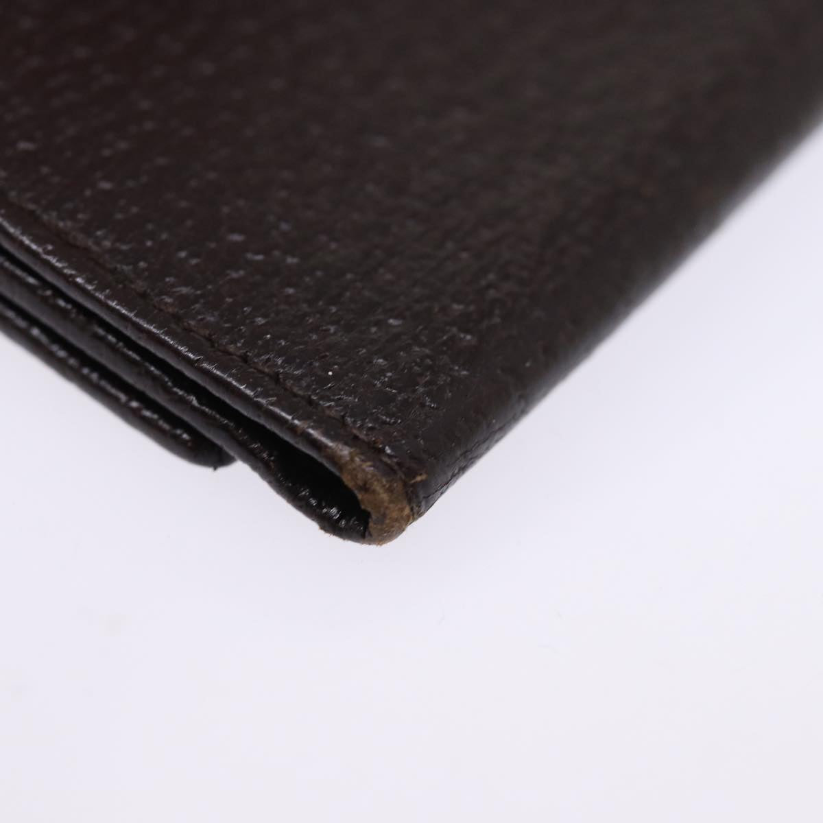 GUCCI Key Case Leather Brown bs15093