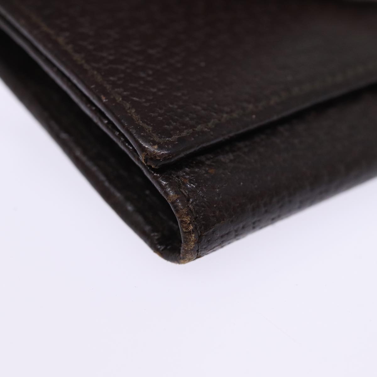 GUCCI Key Case Leather Brown bs15093