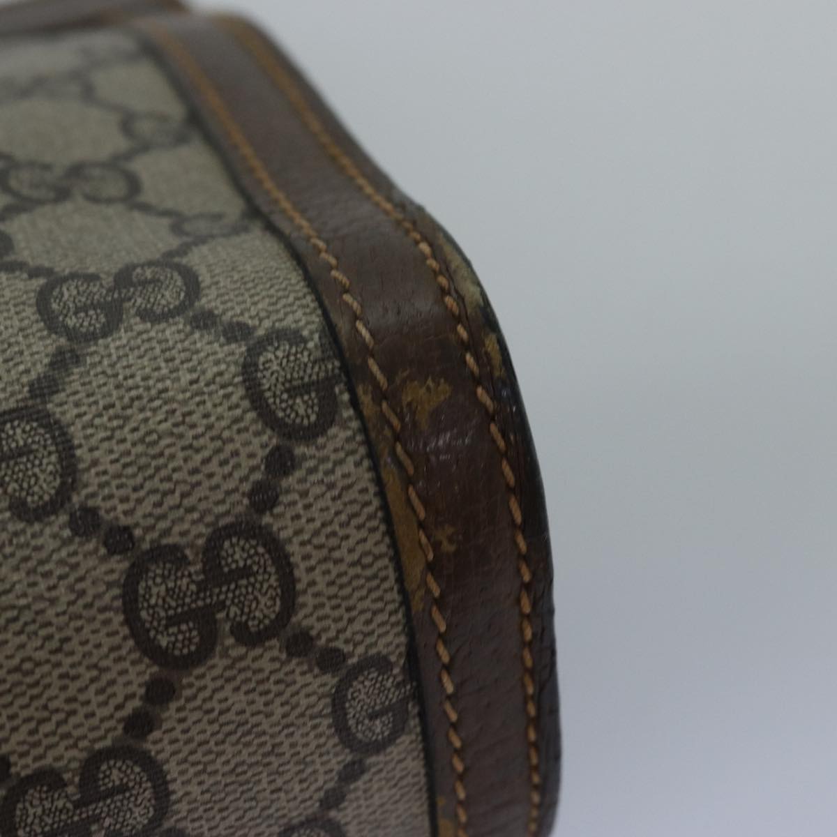 GUCCI GG Supreme Web Sherry Line Clutch Bag Beige 64 014 2125 28 bs15156