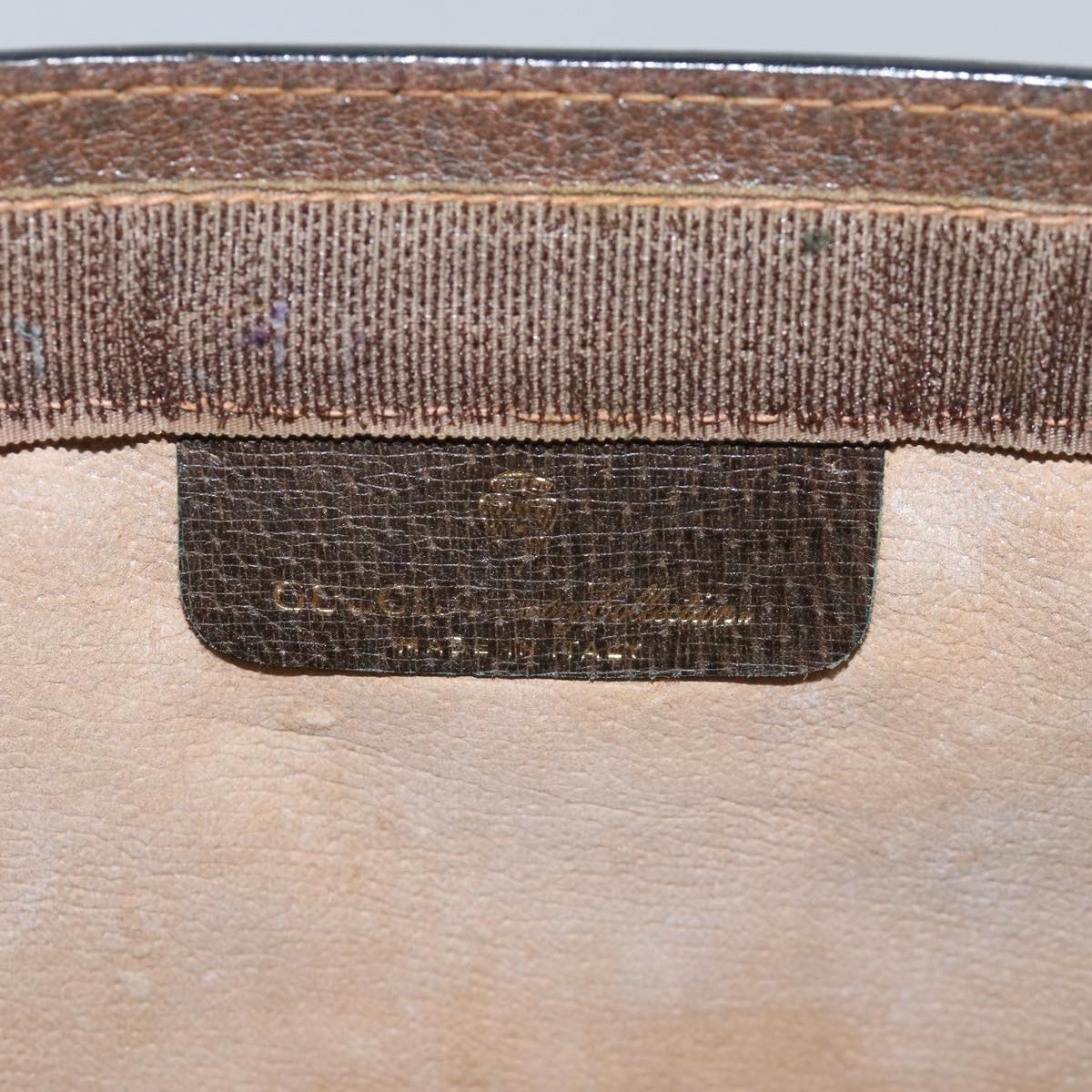 GUCCI GG Supreme Web Sherry Line Clutch Bag Beige 64 014 2125 28 bs15156