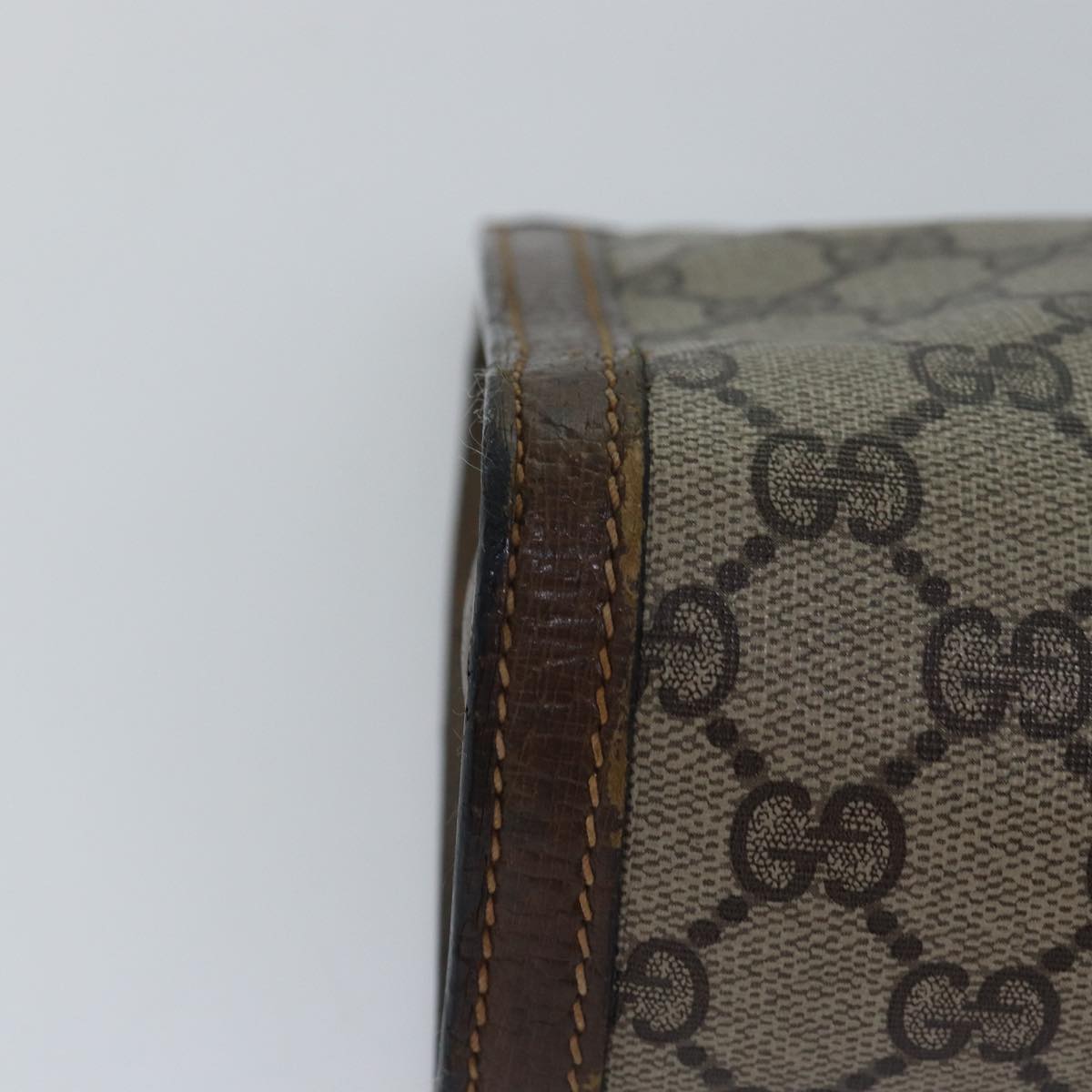 GUCCI GG Supreme Web Sherry Line Clutch Bag Beige 64 014 2125 28 bs15156