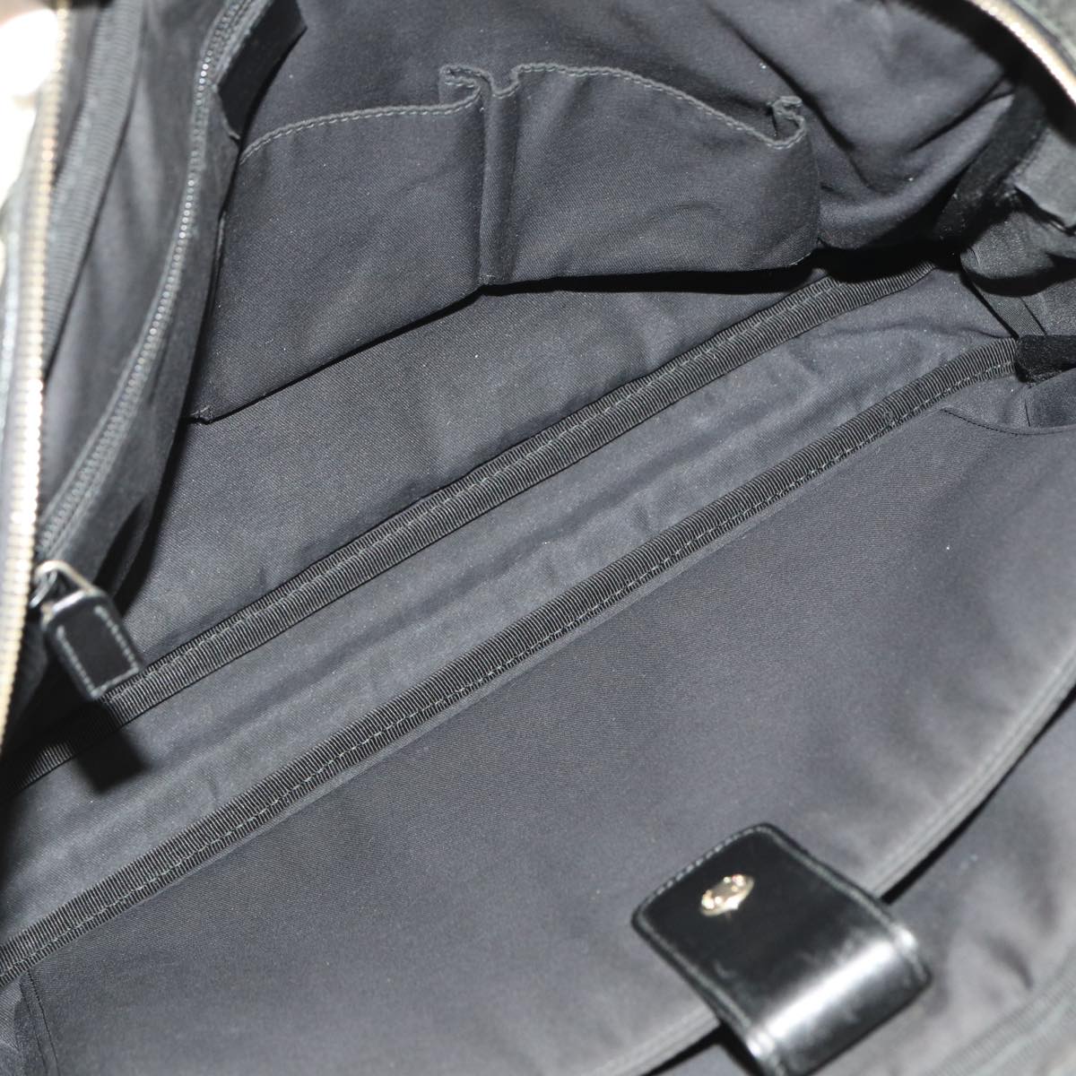 GUCCI Diamante Hand Bag Leather Black 201480 bs15161