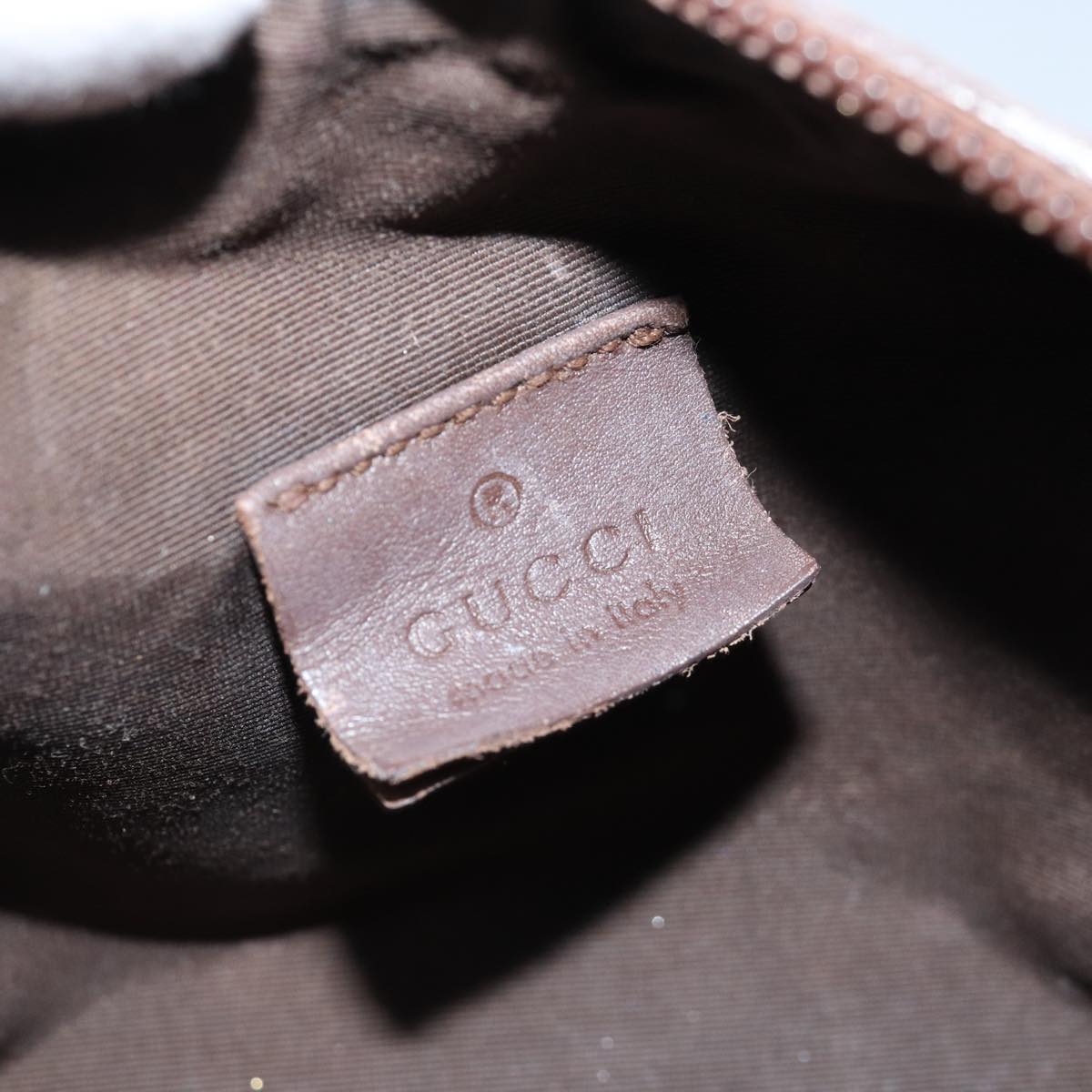 GUCCI GG Canvas Pouch Brown 039 1117 bs15211