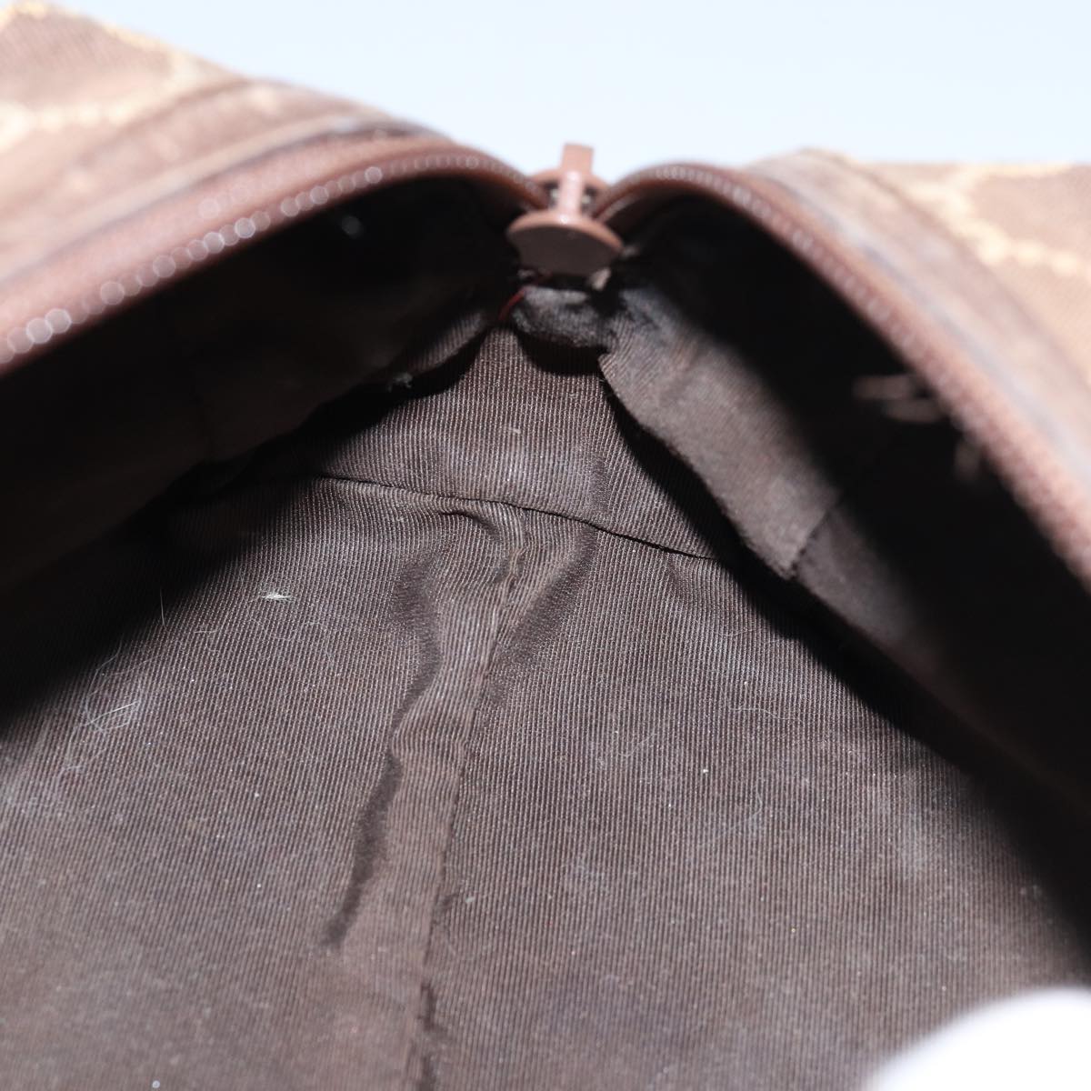 GUCCI GG Canvas Pouch Brown 039 1117 bs15211