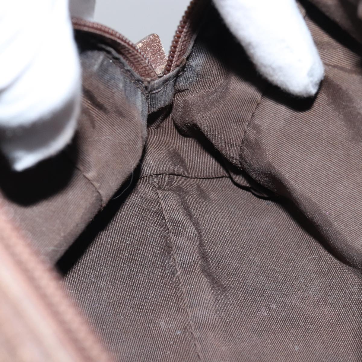 GUCCI GG Canvas Pouch Brown 039 1117 bs15211