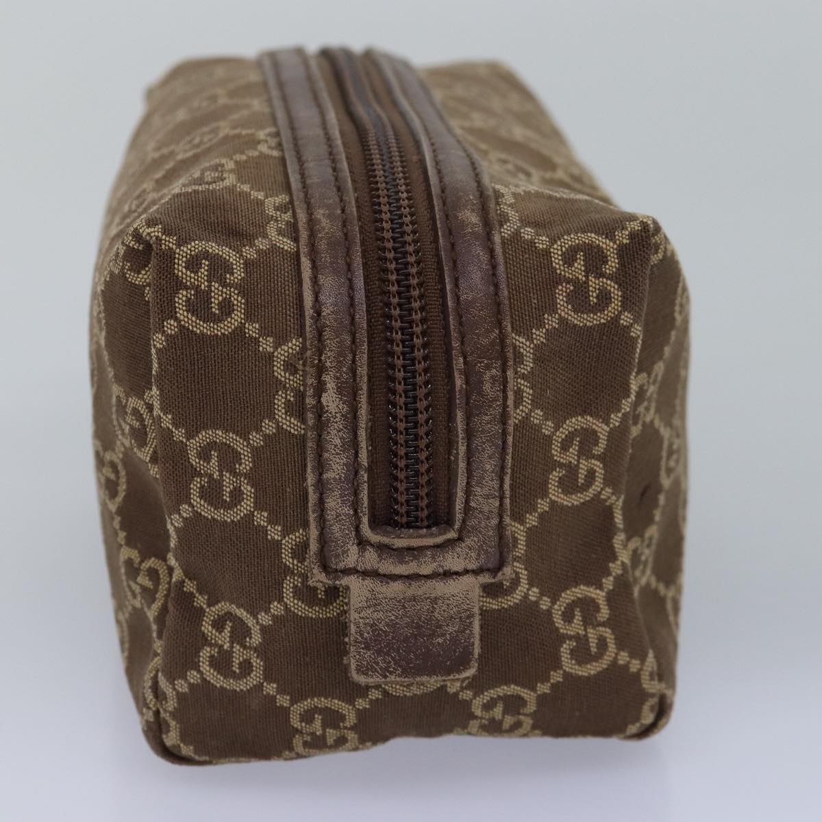 GUCCI GG Canvas Pouch Brown 039 1117 bs15211