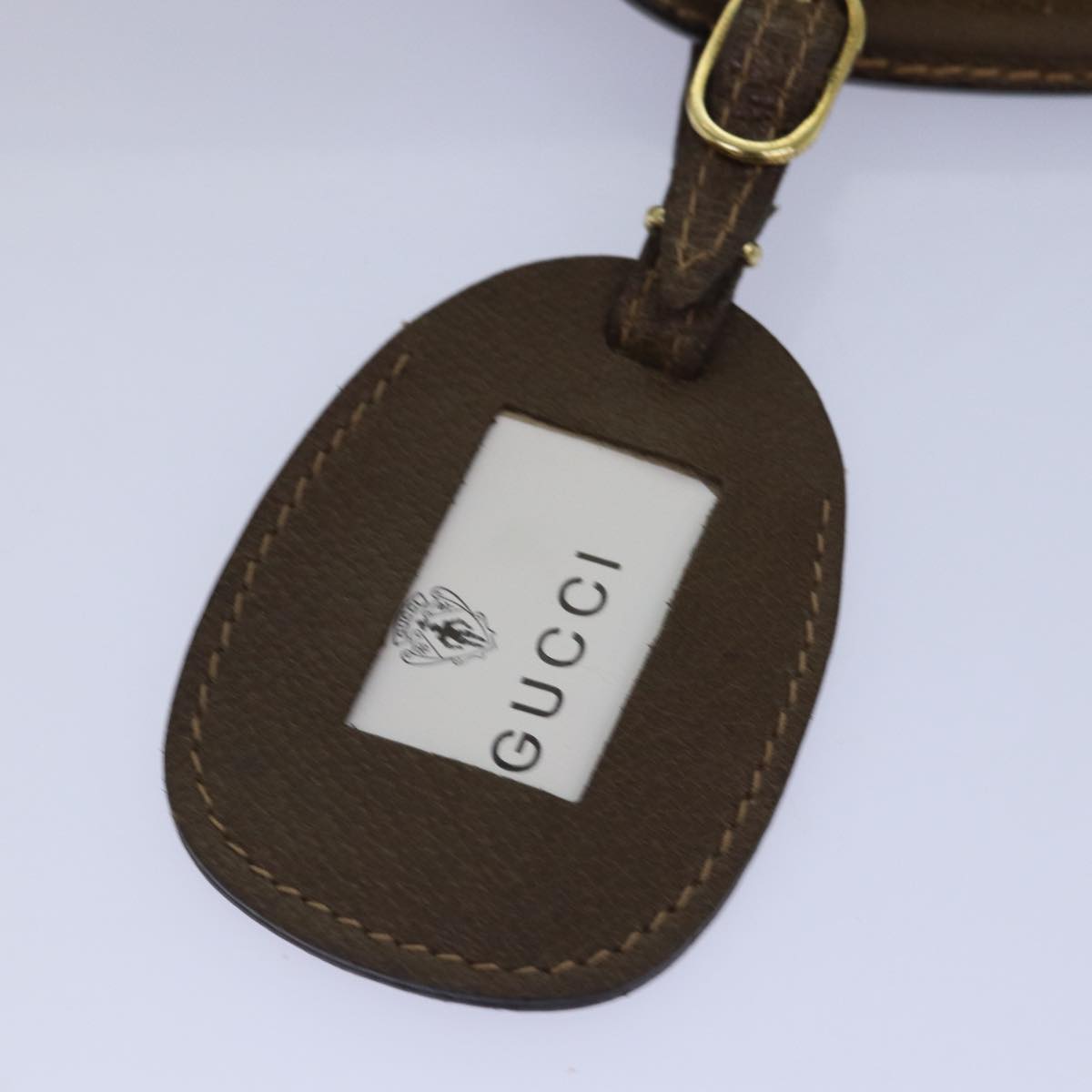 GUCCI Attache Case Hand Bag Leather Brown bs15226