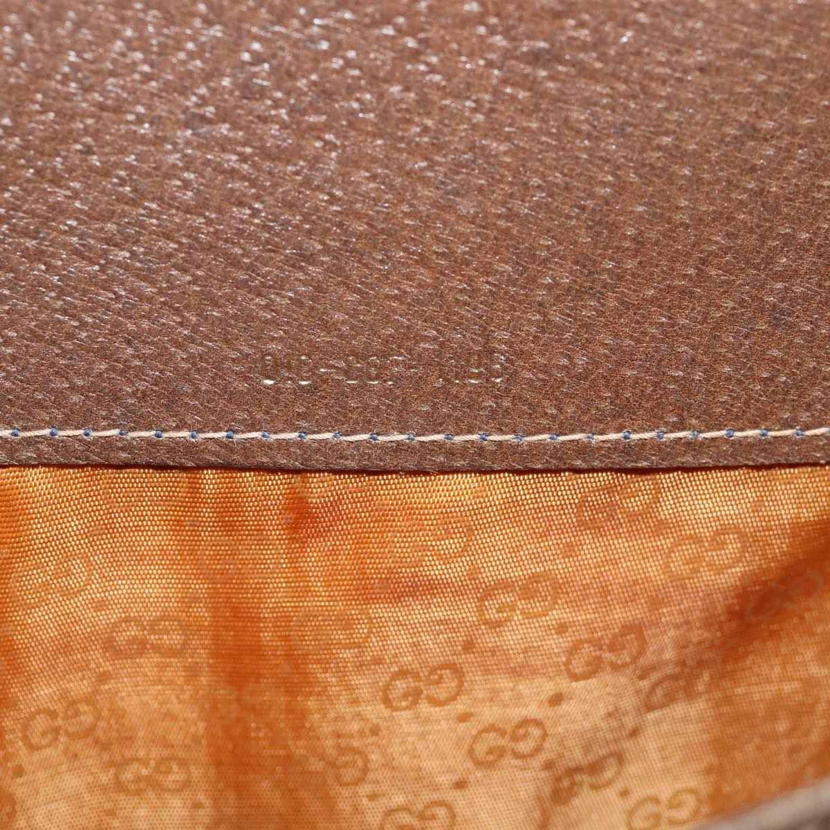 GUCCI Attache Case Hand Bag Leather Brown bs15226