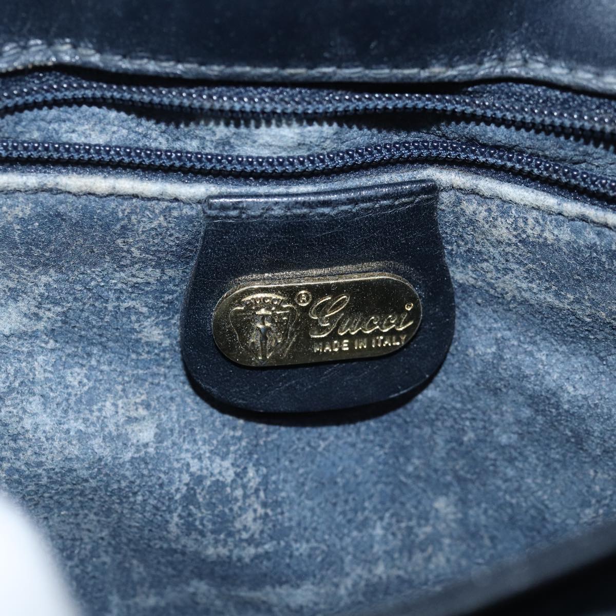 GUCCI GG Supreme Shoulder Bag PVC Leather Navy 004 106 0024 bs15229