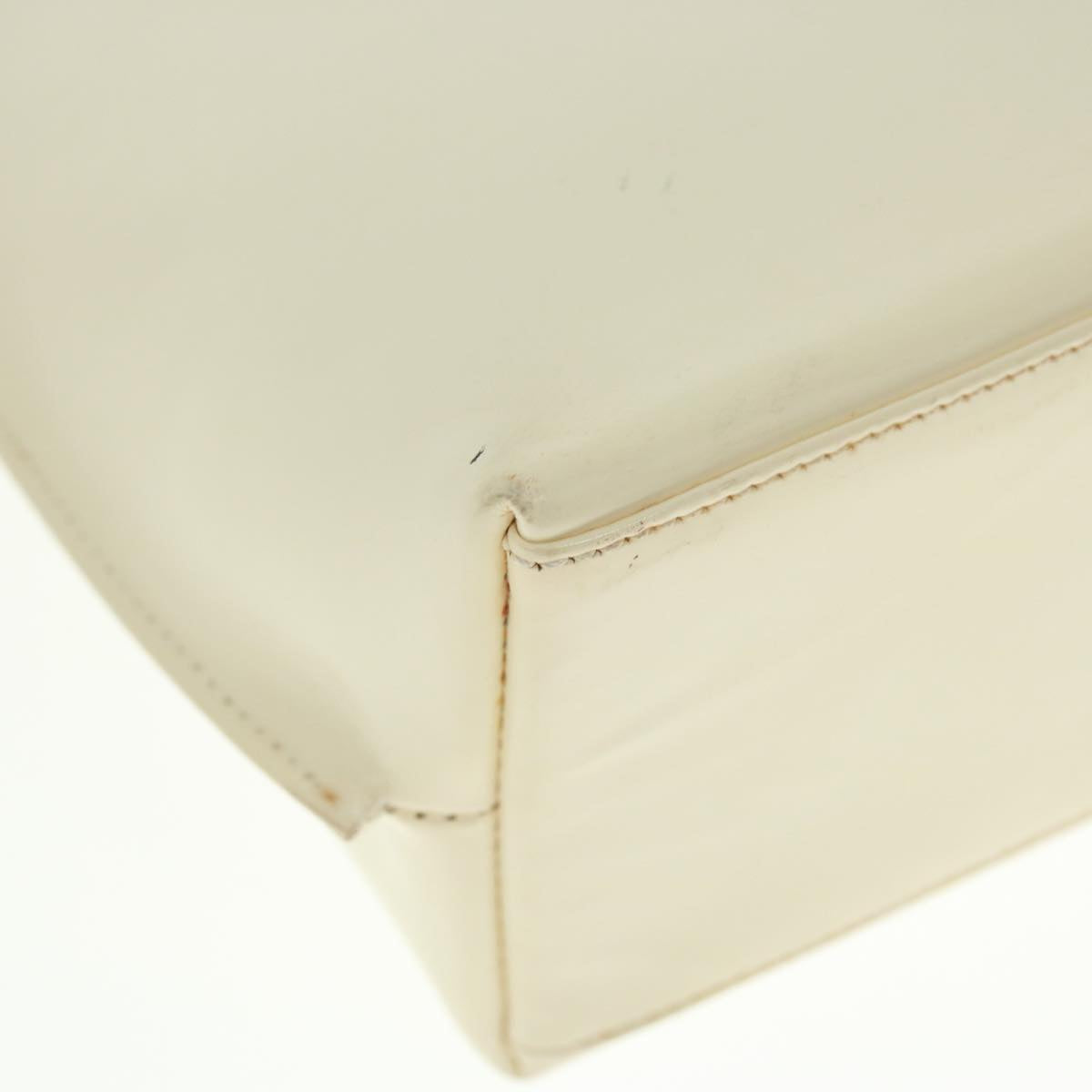 GUCCI Hand Bag Enamel White 001 3119 bs15230