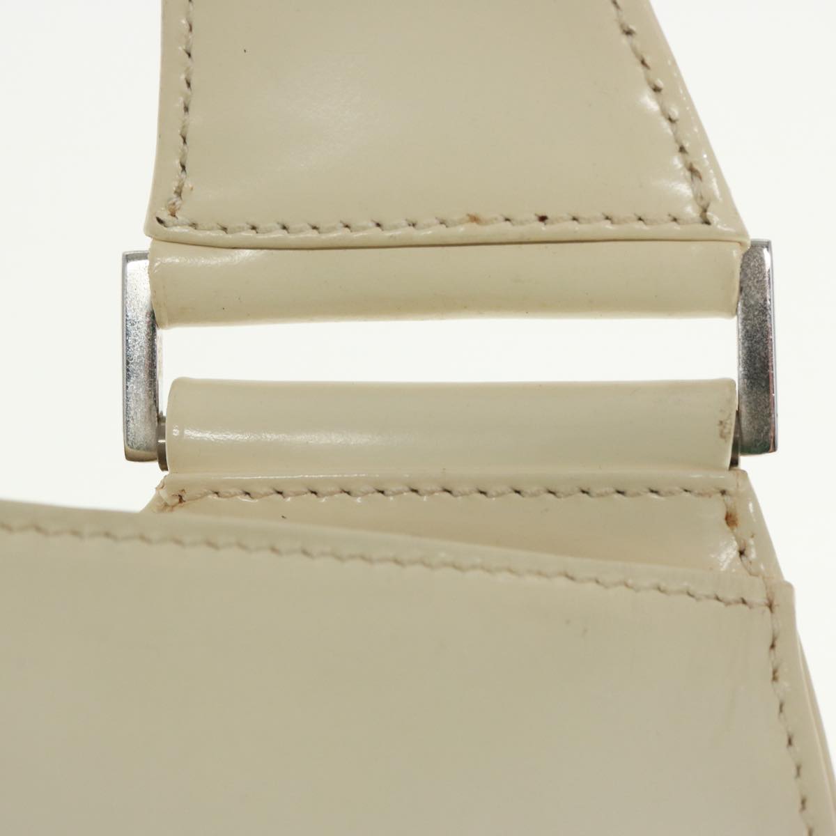 GUCCI Hand Bag Enamel White 001 3119 bs15230