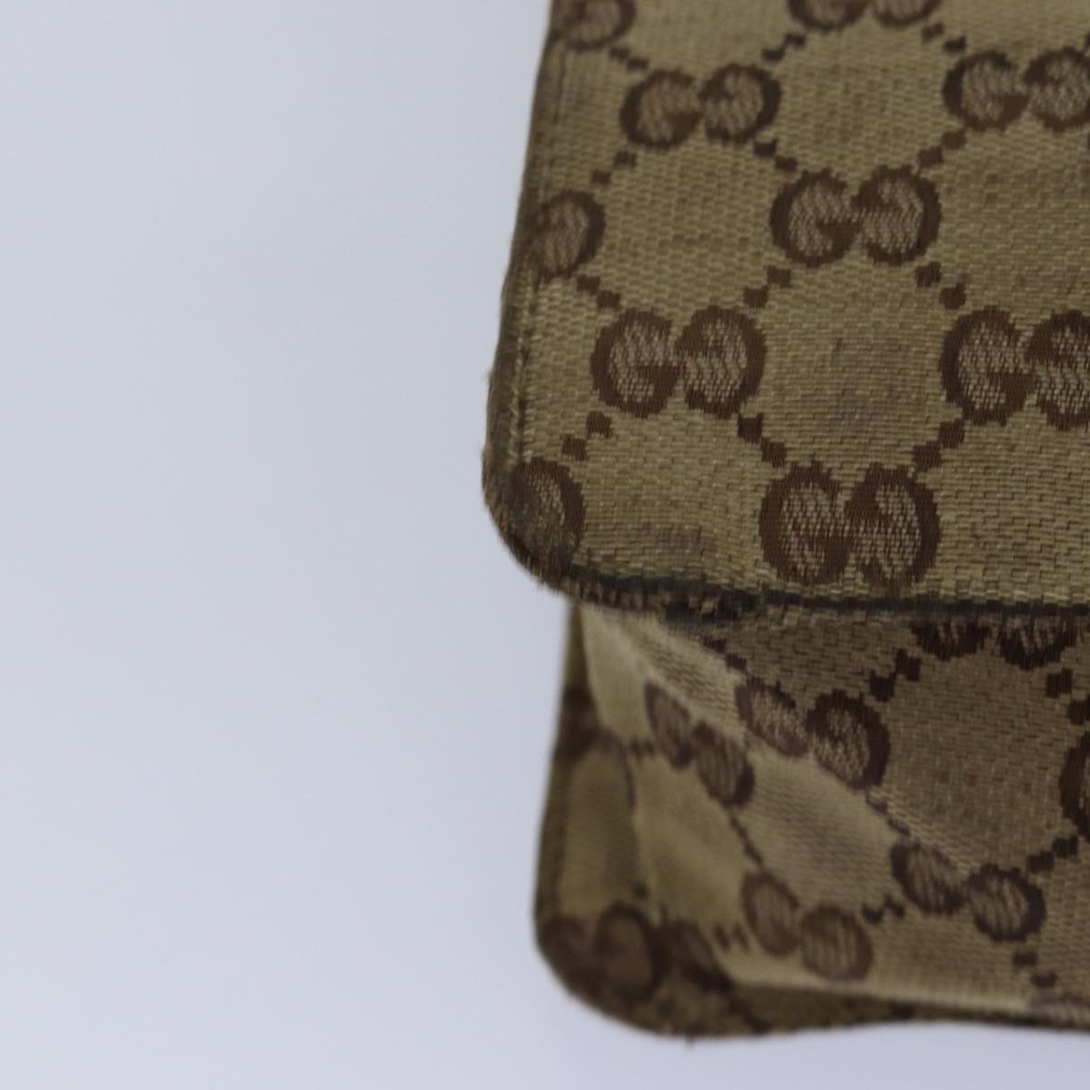 GUCCI GG Canvas Shoulder Bag Beige 120841 bs15248