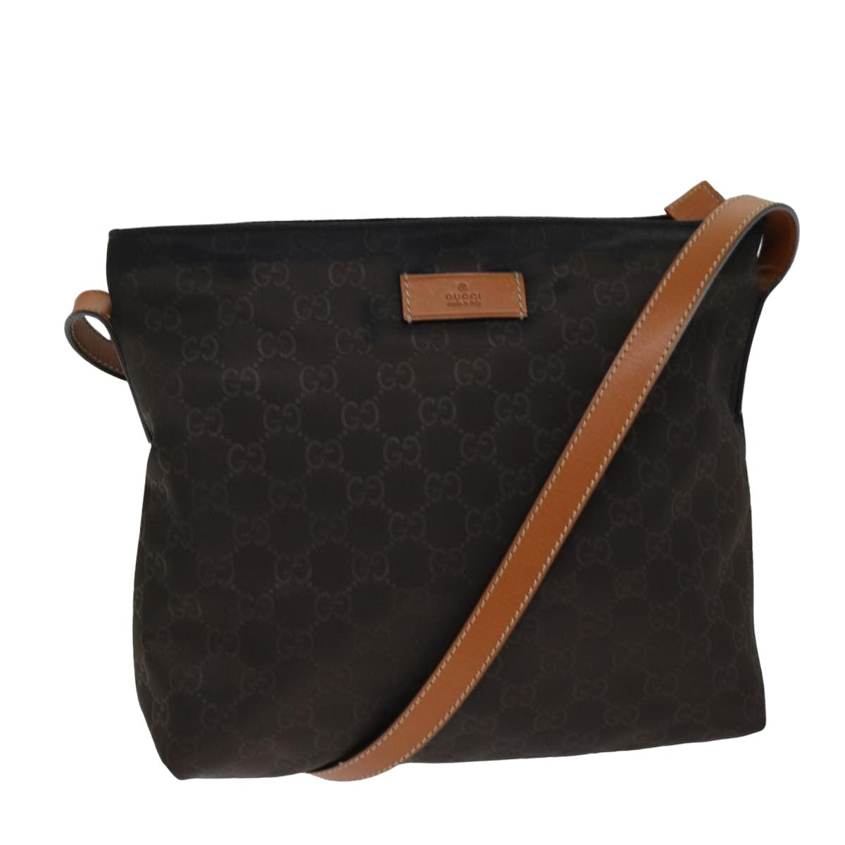 GUCCI GG Canvas Shoulder Bag Brown 314529 bs15251