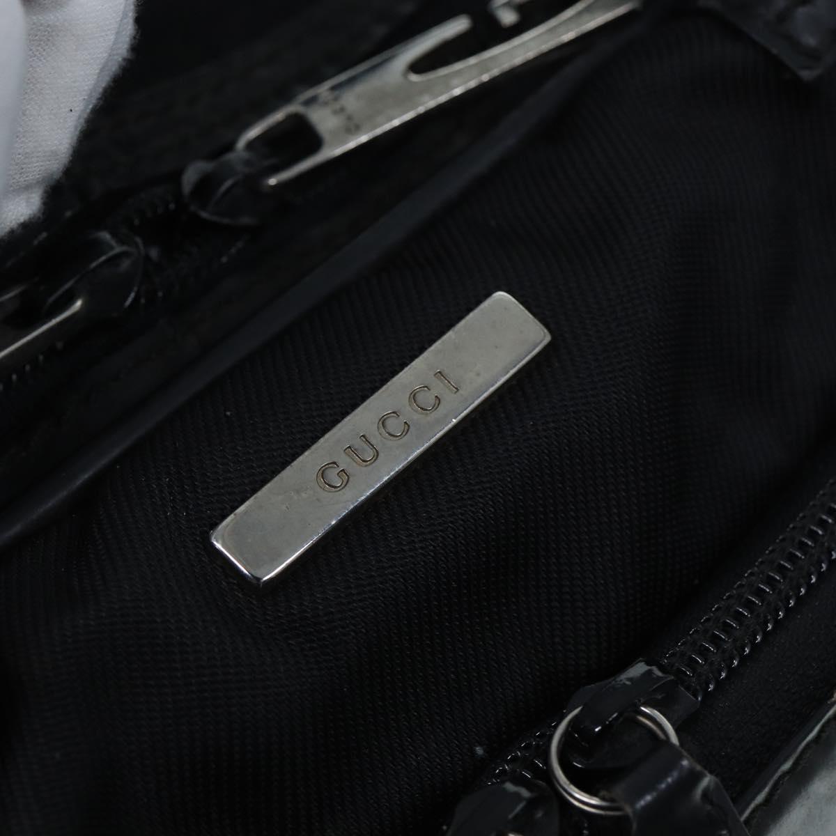 GUCCI Business Bag Nylon patent leather Black 010 1553 0302 10 bs15253