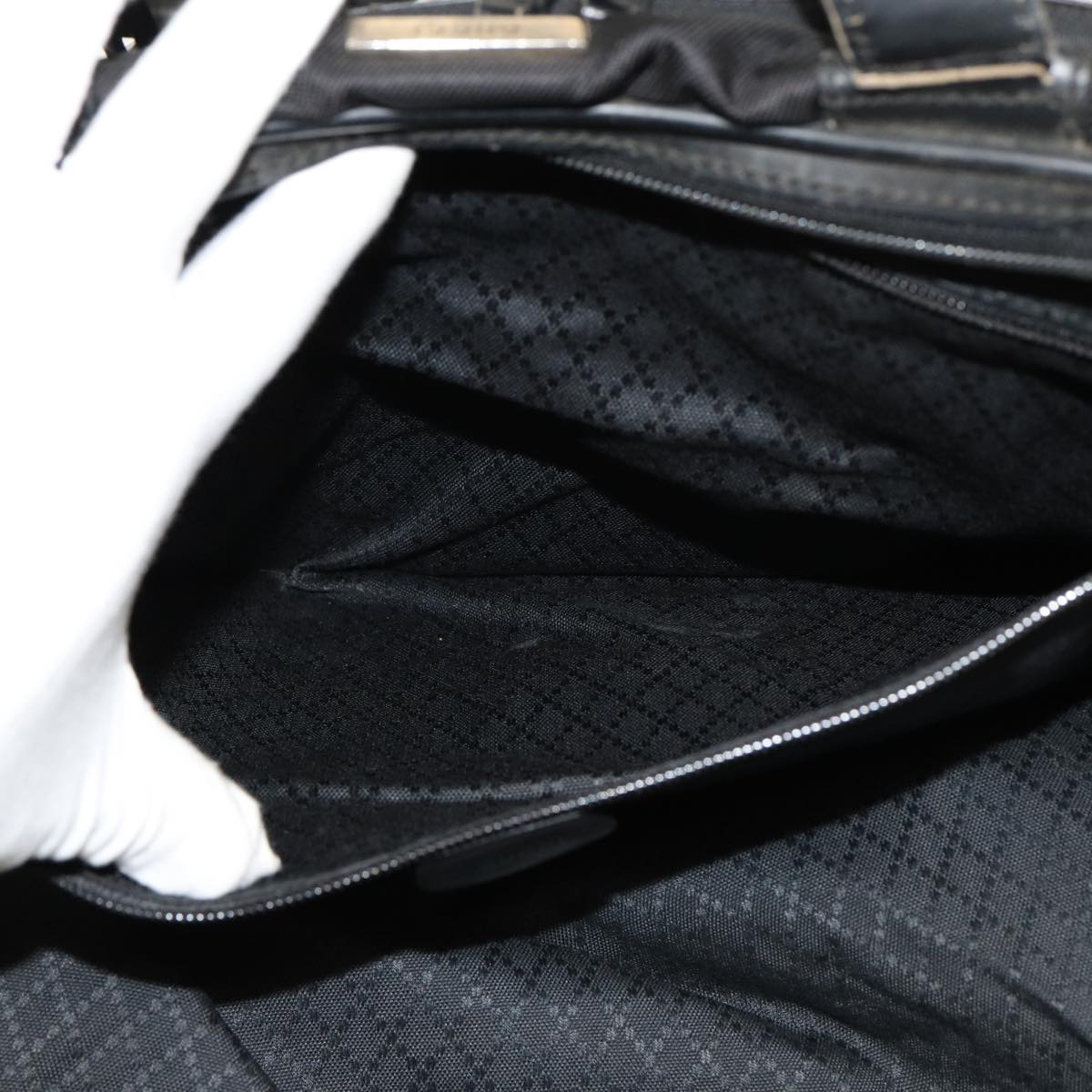 GUCCI Business Bag Nylon patent leather Black 010 1553 0302 10 bs15253