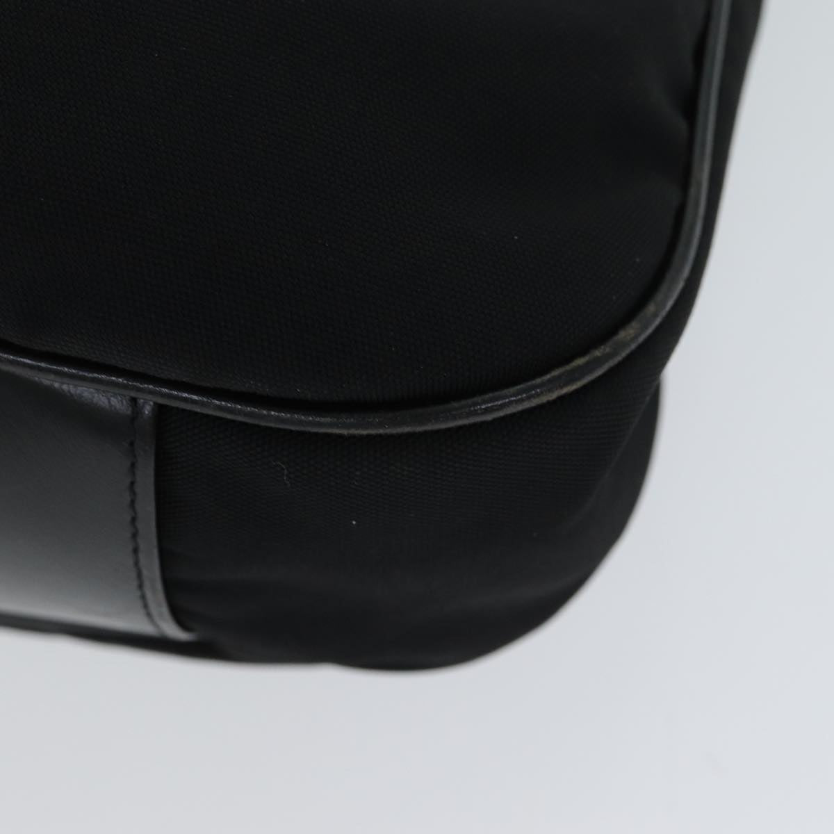 GUCCI Bamboo Hand Bag Nylon Black 001 1577 bs15256