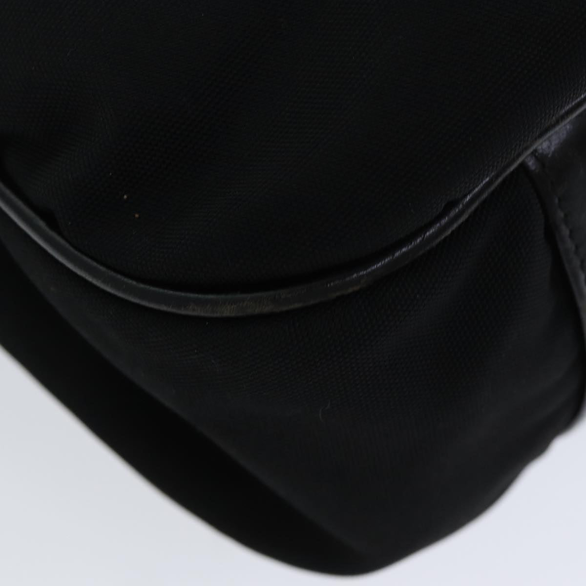 GUCCI Bamboo Hand Bag Nylon Black 001 1577 bs15256