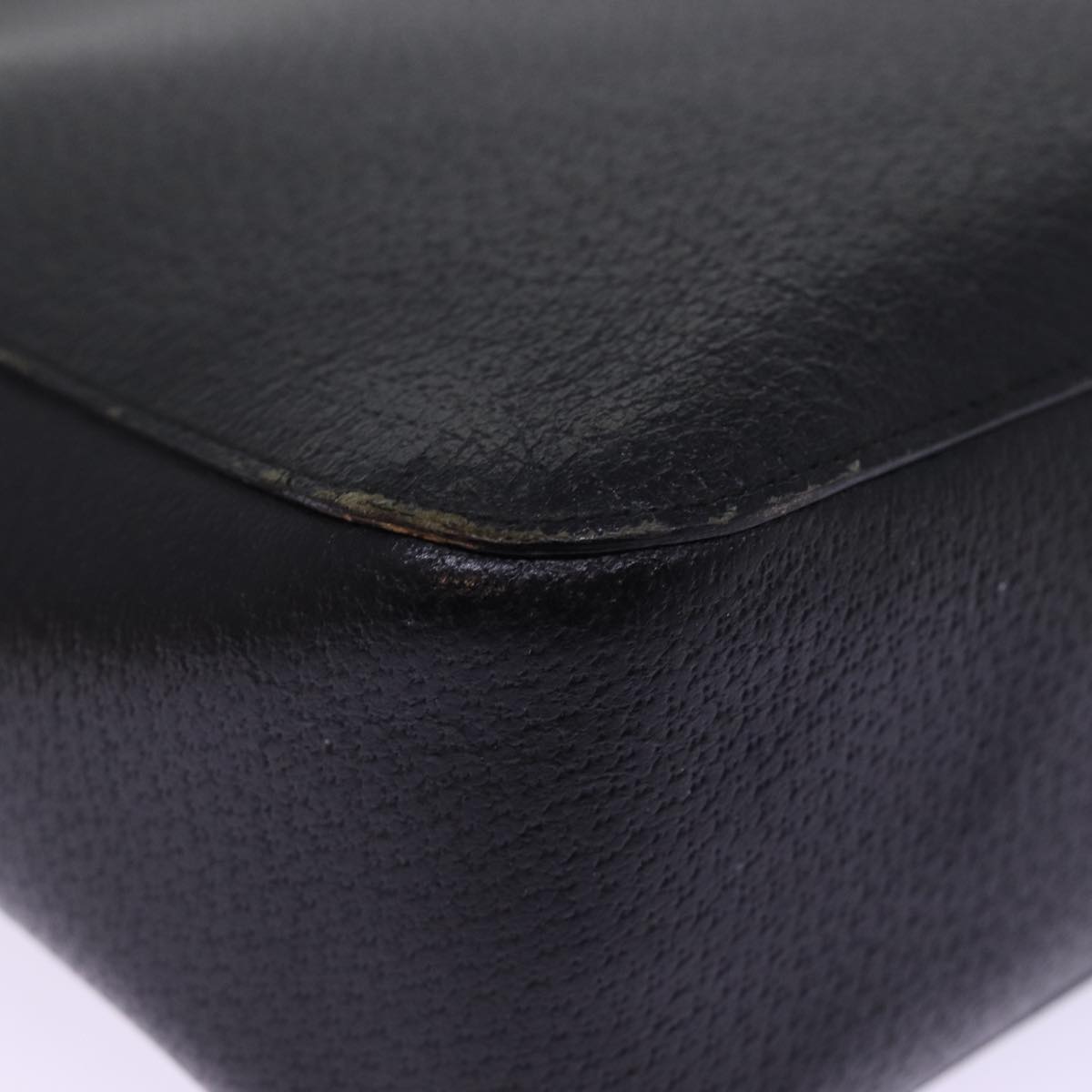GUCCI Bamboo Hand Bag Leather Black 002 1060 bs15259