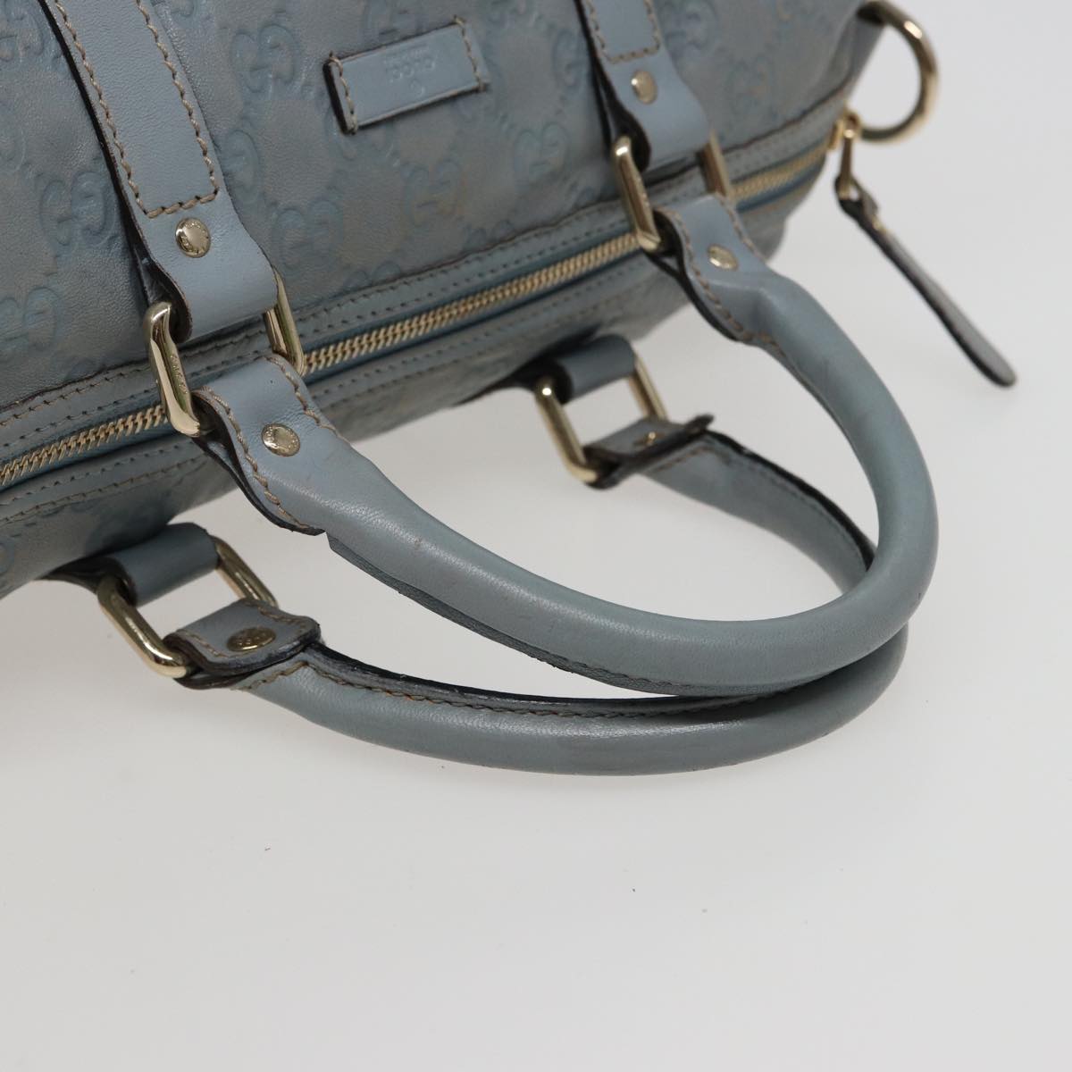 GUCCI GG Canvas Guccissima Boston Bag Blue 193603 bs15315