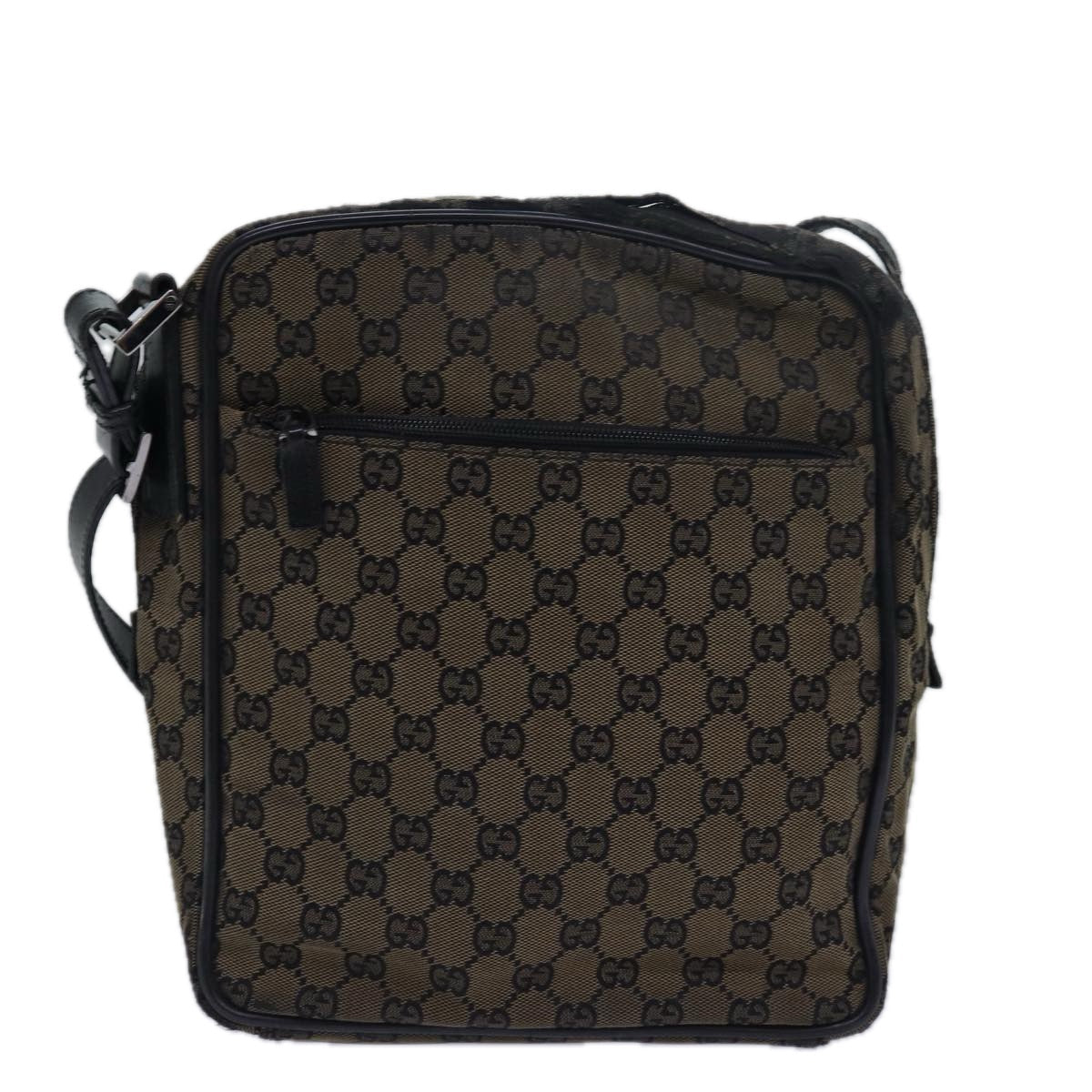 GUCCI GG Canvas Shoulder Bag Brown 018 1604 bs15334