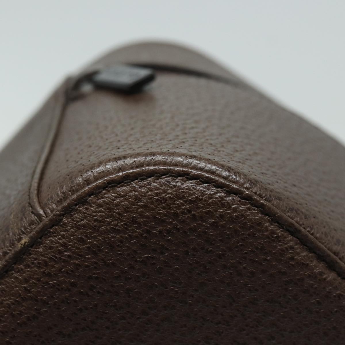 GUCCI Vanity Cosmetic Pouch Leather Brown 039 1705 0710 bs15335