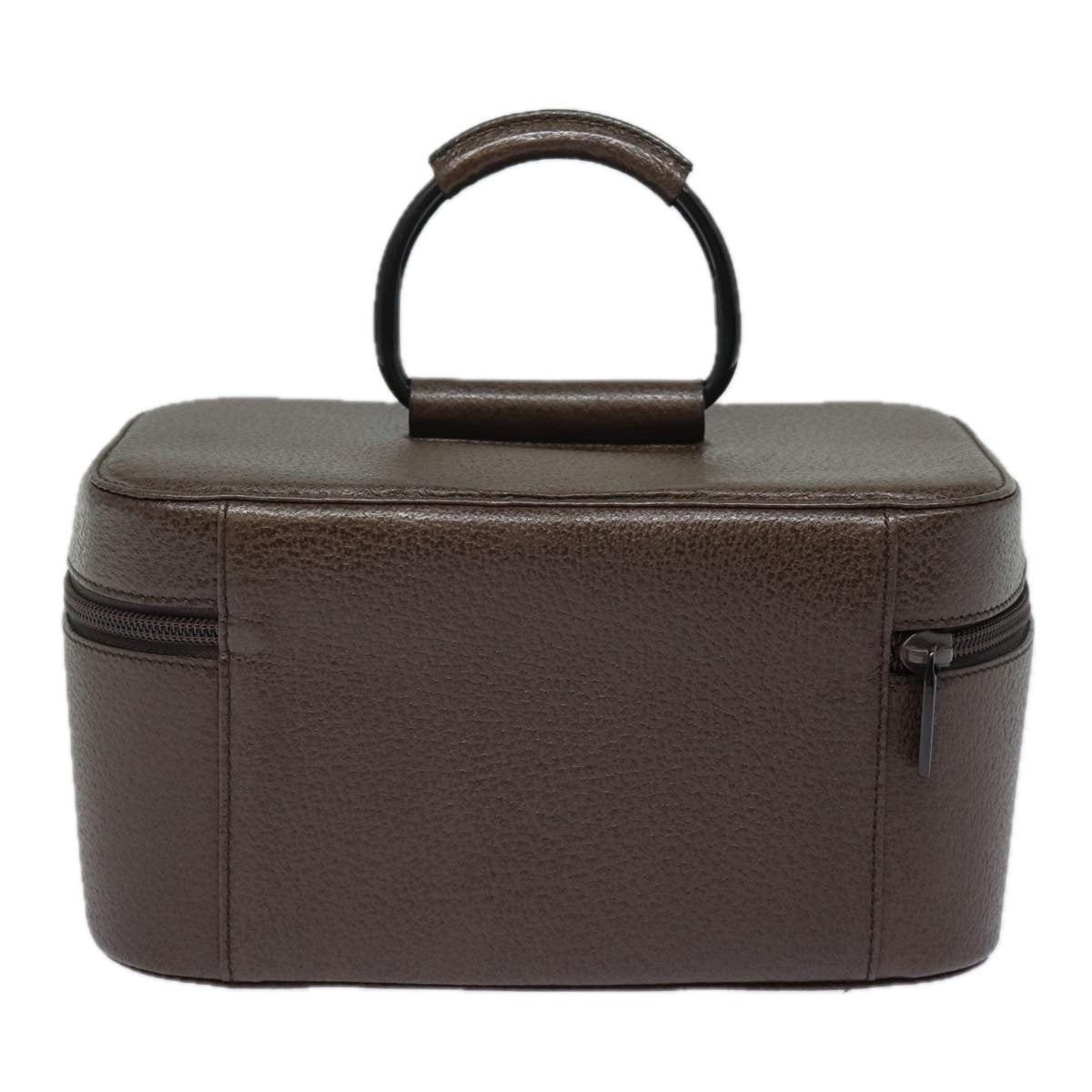 GUCCI Vanity Cosmetic Pouch Leather Brown 039 1705 0710 bs15335