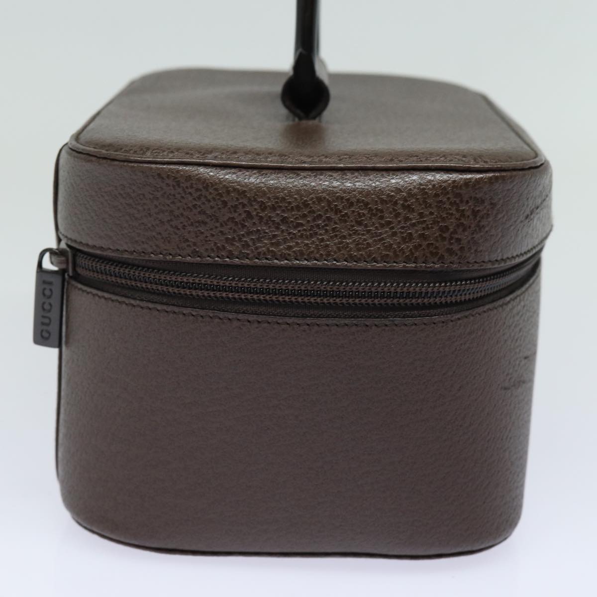 GUCCI Vanity Cosmetic Pouch Leather Brown 039 1705 0710 bs15335