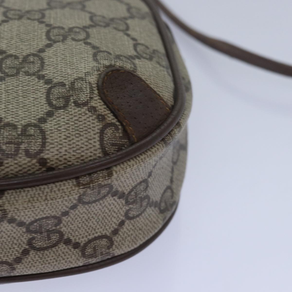 GUCCI GG Supreme Shoulder Bag PVC Leather Beige 89 02 066 bs15441