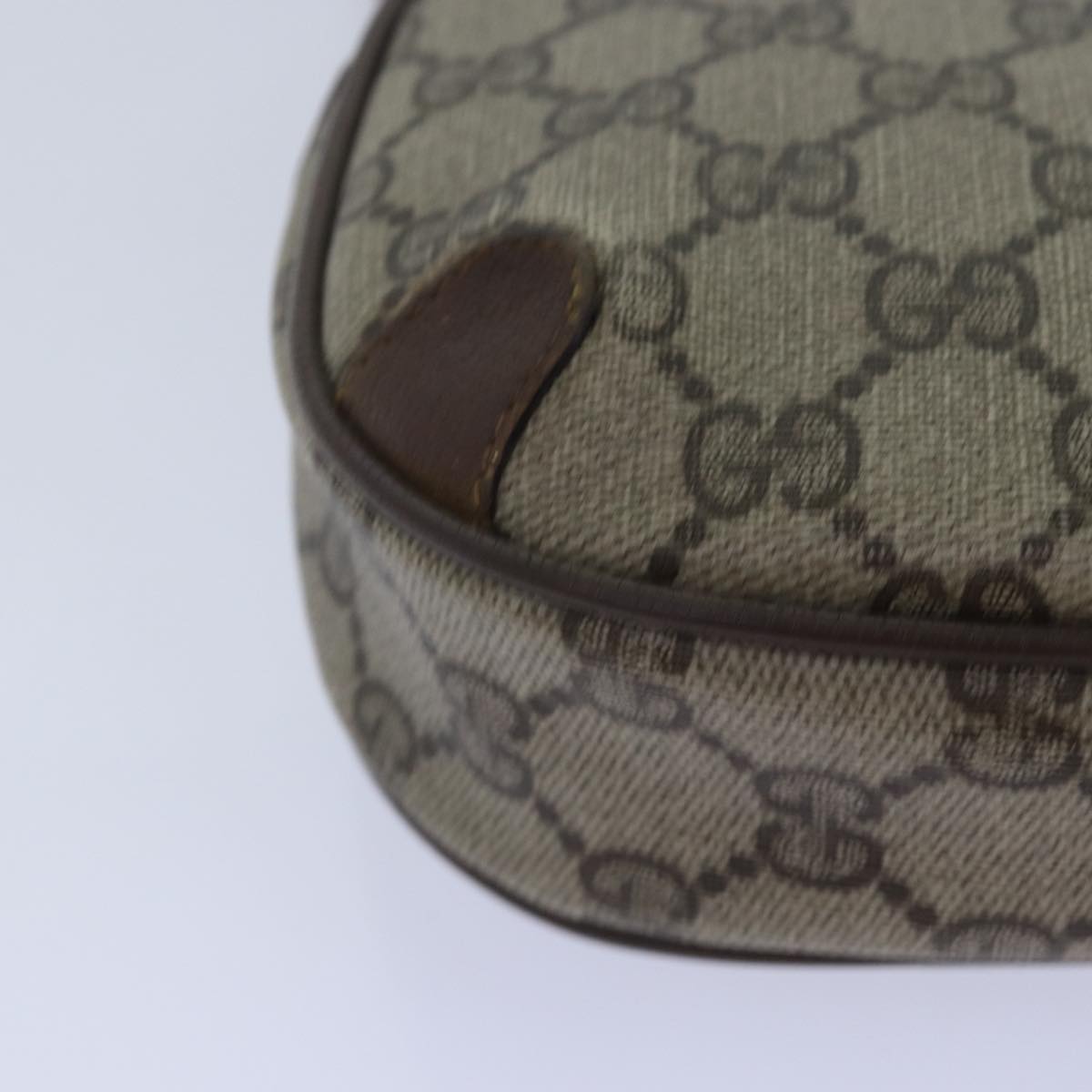 GUCCI GG Supreme Shoulder Bag PVC Leather Beige 89 02 066 bs15441