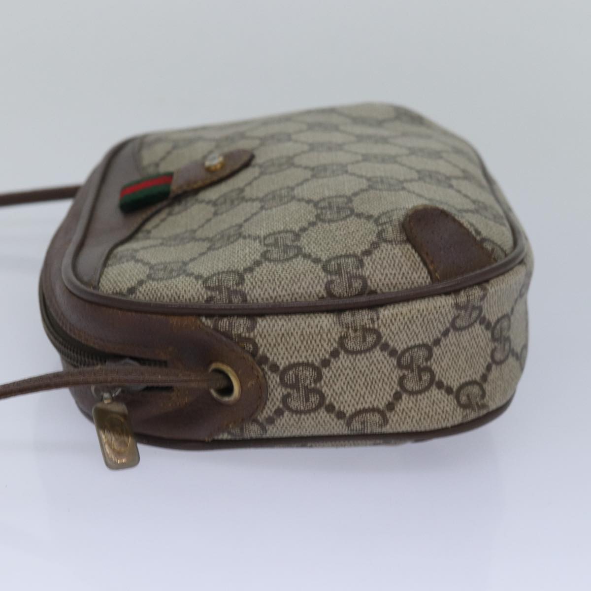 GUCCI GG Supreme Shoulder Bag PVC Leather Beige 89 02 066 bs15441
