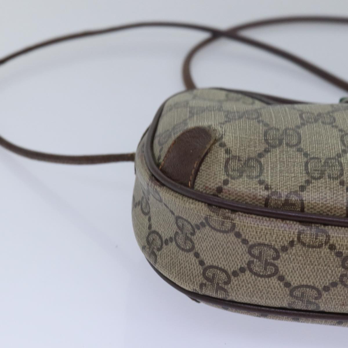 GUCCI GG Supreme Shoulder Bag PVC Leather Beige 156 02 066 bs15442