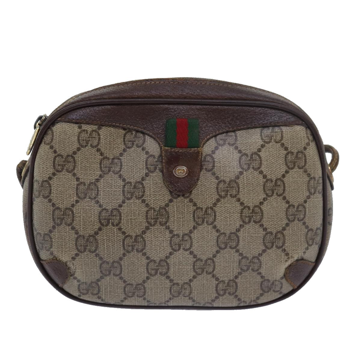 GUCCI GG Supreme Shoulder Bag PVC Leather Beige 156 02 066 bs15442