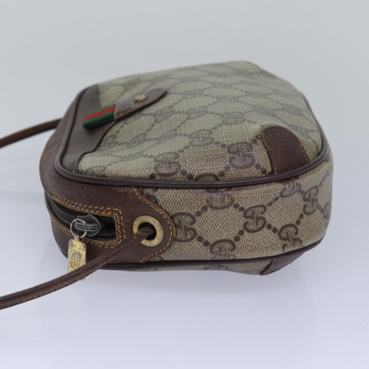 GUCCI GG Supreme Shoulder Bag PVC Leather Beige 156 02 066 bs15442