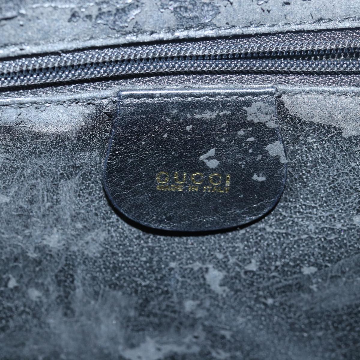 GUCCI Shoulder Bag Leather Black 001 3444 1804 bs15454